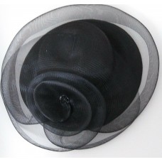 Mujer&apos;s Black Church Hat Wide Brim Hat Derby Head wear Wide Brim   eb-68506882